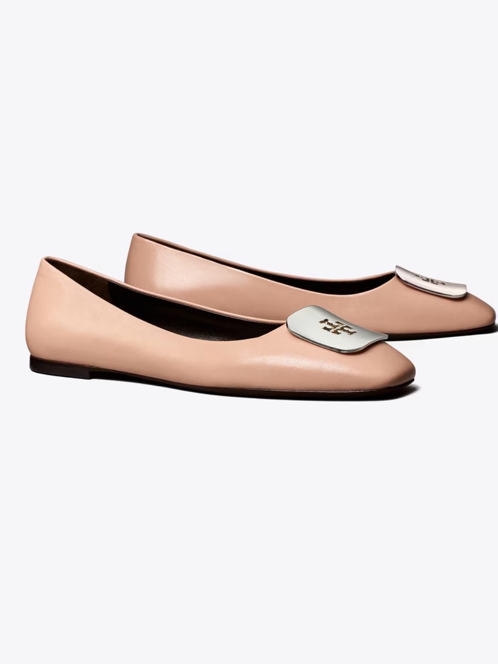 NEW Tory Burch Georgia Ballet Flat in Pink Brick